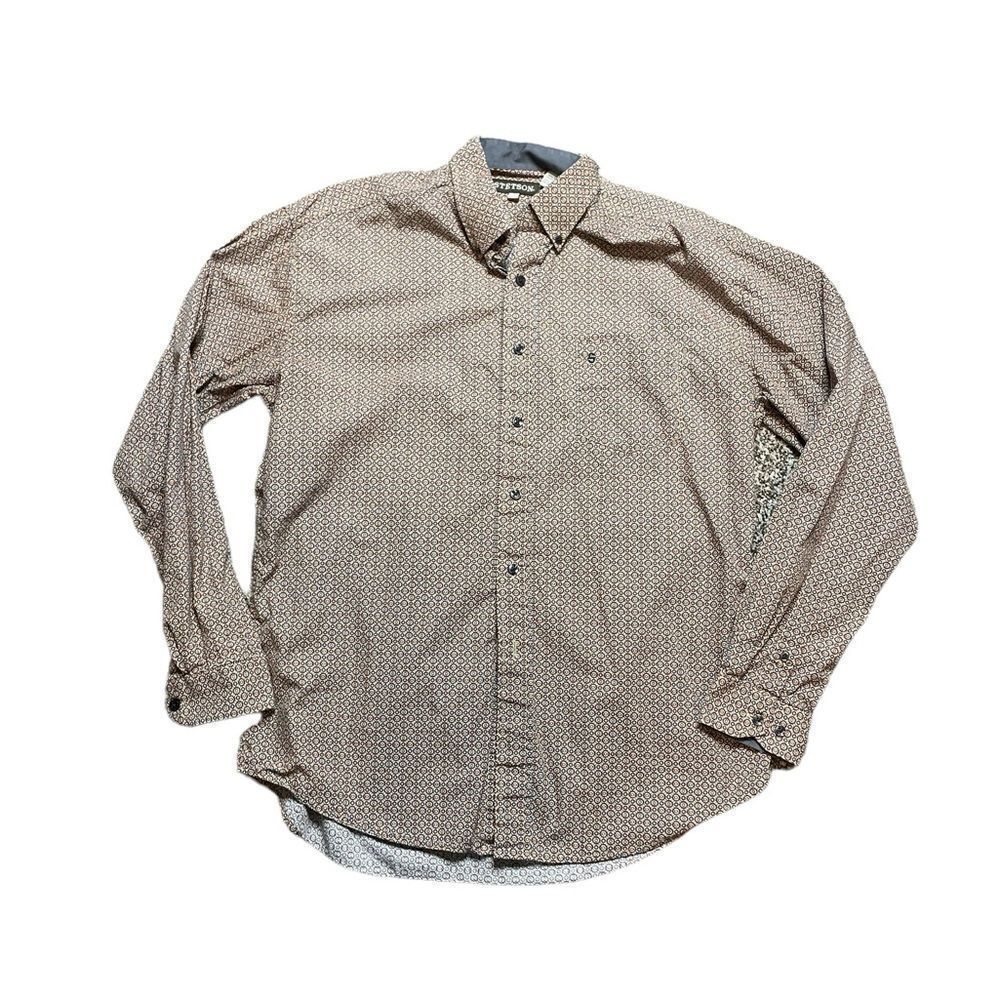 STETSON Western Button Down Shirt Size Large